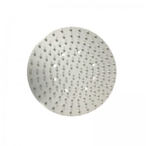 White Round Shower Silicone Gasket - Front