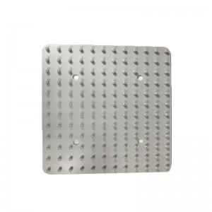White Square Shower Silicone Gasket - front